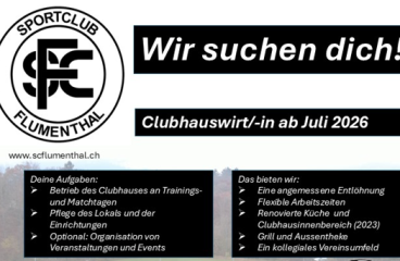 Clubhauswirt/-in gesucht